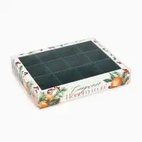 Коробка под 12 конфет с ячейками &laquo;Сладкого Нового года!&raquo;, 14.5&times;18.5&times;3 см
