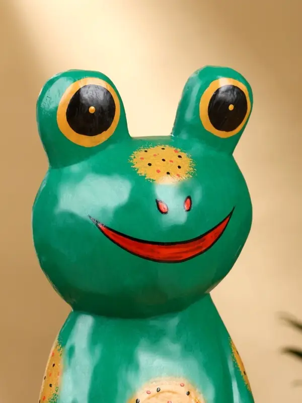 Календарь настольный «Лягушка», 10×6.5×21 см, дерево, зелёный