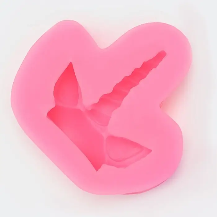 Молд для заливки «Единорог», силикон, 6.5×6.5 см, розовый