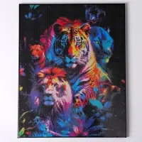 Алмазная вышивка полное заполнение &laquo;Хищники&raquo;, на раме, 40&times;50 см