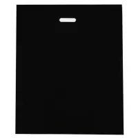 Пакет полиэтиленовый с вырубной ручкой, чёрный, 50&times;60 см, 70 мкм