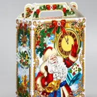 Подарочная коробка новогодняя &laquo;Дети&raquo;, для сладких подарков,14&times;6&times;21 см