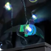 Гирлянда &laquo;Нить&raquo; 2.5 м с насадками &laquo;Птички&raquo;, IP20, прозрачная нить, 10 LED, свечение белое, 220 В