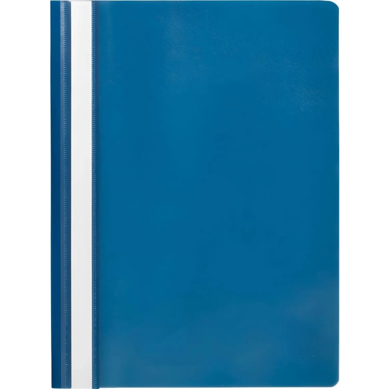 Скоросшиватель пластиковый A4 (100/110) син 10шт/уп Россия