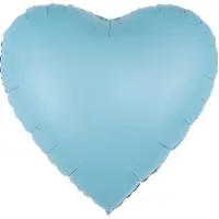 Воздушный шар фольгированный 30" &laquo;Голубое сердце&raquo;, сатин