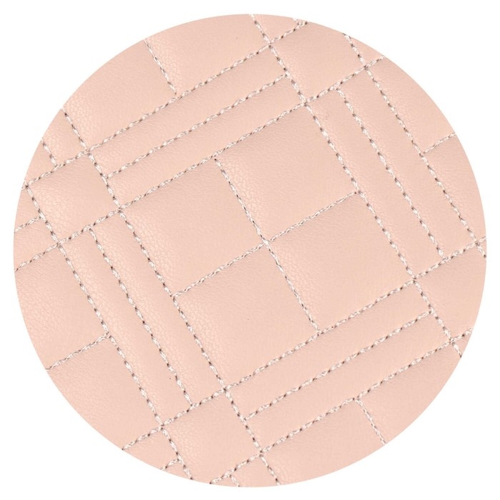 Ежедневник недатированный А5, 164 листа ESCALADA, твёрдый переплёт с поролоном, искусственная кожа  Ежедневник недатированный А5, 164 листа ESCALADA, твёрдый переплёт с поролоном, искусственная кожа "Лайка", стёганая строчка, кремовый офсет 70 г/м², розовый