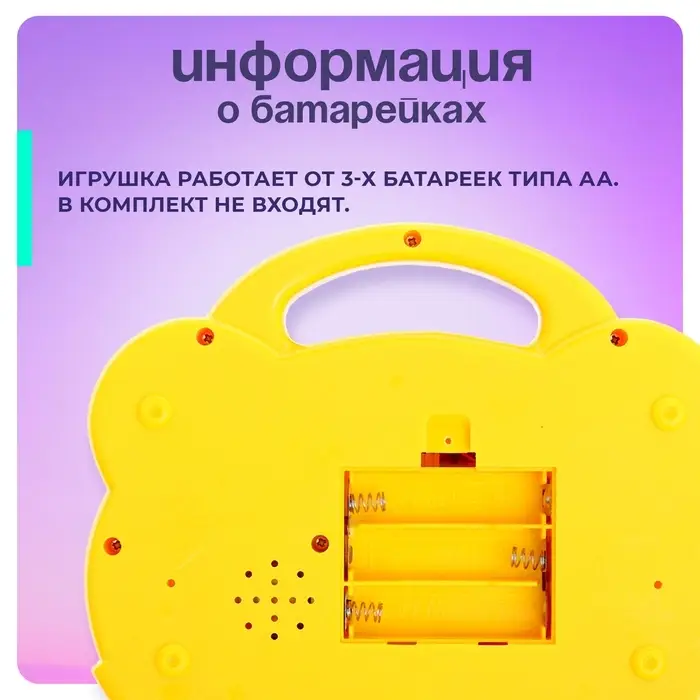 Обучающее пианино &laquo;Весёлые друзья&raquo;, световые и звуковые эффекты, МИКС