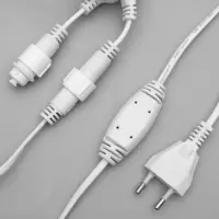 Гирлянда &laquo;Занавес&raquo; 2&times;6 м, IP44, УМС, белая нить, 1440 LED, свечение белое, 220 В