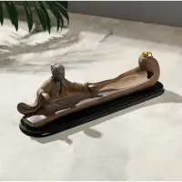 Подставка для благовоний TAKE IT EASY &laquo;Мудрец&raquo;, набор благовоний конусы, стелющийся дым, 28&times;9 см