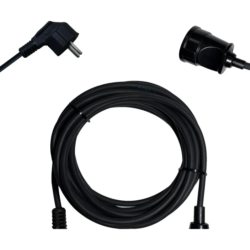 Удлинитель PROGIX PG119 1р/10м/1,5кВт/6А заземление, черный, ПВС 3х0.75