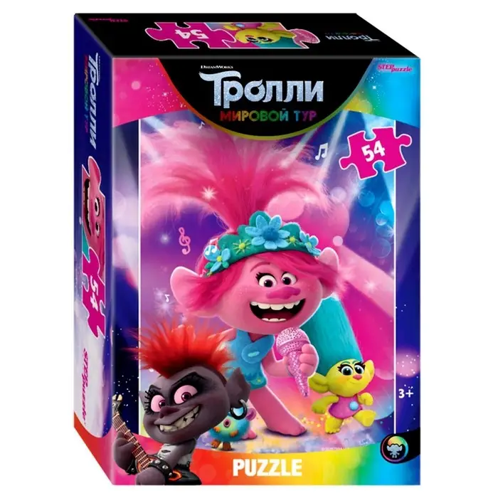 Пазл Trolls-2, 54 элемента, МИКС Пазл Trolls-2, 54 элемента, МИКС