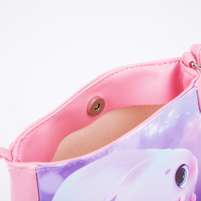 Сумка детская «Зайка в свитере» из эко-кожи, на ремешке, 17х12х5 см