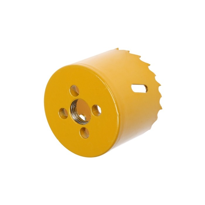 Коронка биметаллическая ТУНДРА, 57 мм, M16 с дополнительной фиксацией