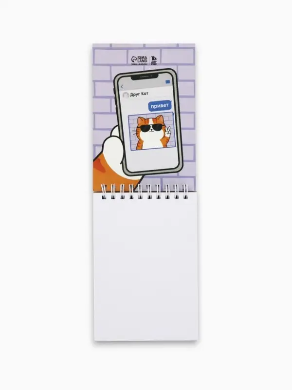 Скетчбук А6, 80 л., 100 г/м&sup2; &laquo;Котик&raquo;