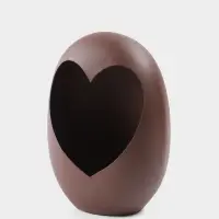 Подсвечник в форме сердца текстурный &laquo;Шоколад&raquo;, 16.5&times;8.5&times;22&plusmn; 1 см