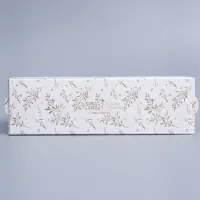 Коробка для макарун «Новогоднее золото» 18×5.5×5.5 см