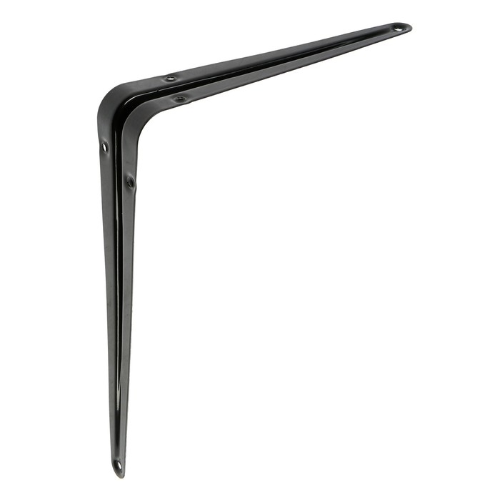 Кронштейн ТУНДРА, 250х200х0.9 мм, черный Кронштейн ТУНДРА, 250х200х0.9 мм, черный