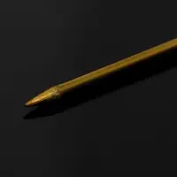 Основа &laquo;Брошь-игла&raquo; с бусиной d=1 см (набор 5 шт.), L=7.5 см, площадка 1.5 см, цвет золото