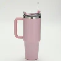 Термокружка 1200 мл, розовая