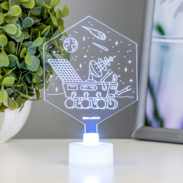 Светильник Светильник "Луноход" LED RGB 6 цветов от батареек LR1130, 3шт 8х10,5 см RISALUX