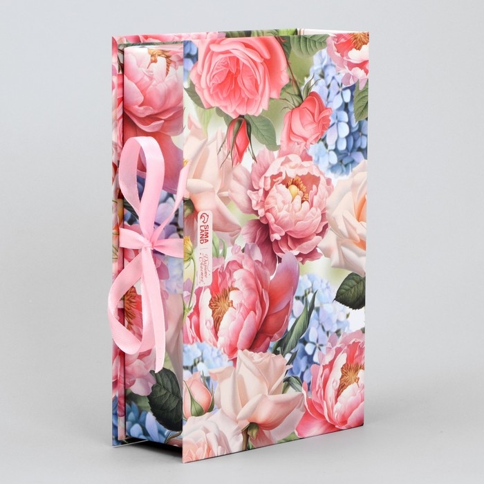 Коробка - книга, упаковка подарочная, «Нежность», 20 х 12.5 х 5 см Коробка - книга, упаковка подарочная, «Нежность», 20 х 12.5 х 5 см