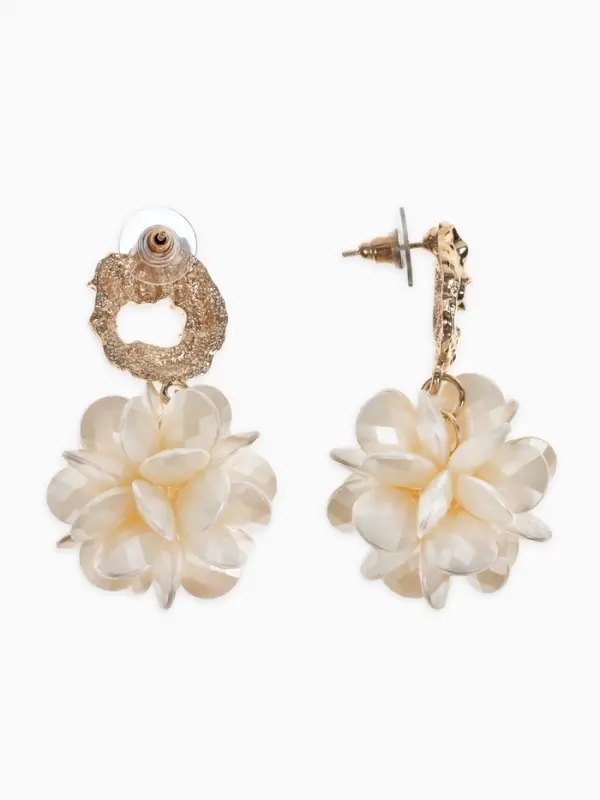 Серьги ассорти &laquo;Воздушность&raquo;, цвет молочный в золоте