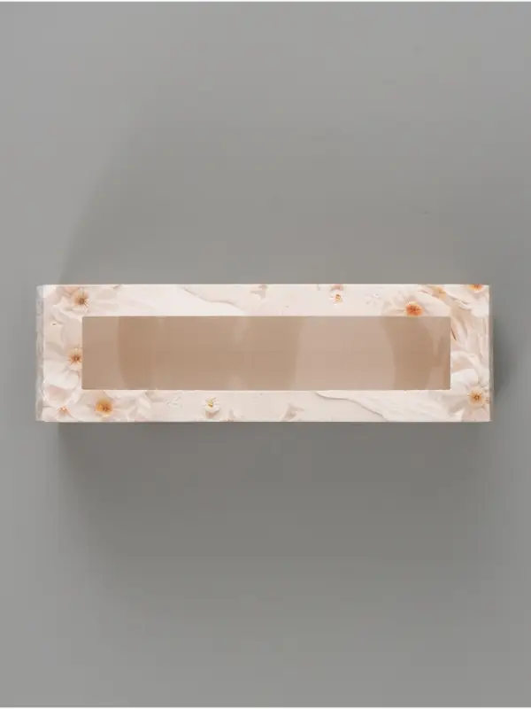 Коробка подарочная с окном &laquo;С любовью&raquo;, 18&times;5.5&times;5.5 см, самосборная