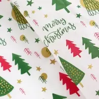 Бумага упаковочная тишью "Зимний лес", белая, 50 х 66 см Бумага упаковочная тишью "Зимний лес", белая, 50 х 66 см