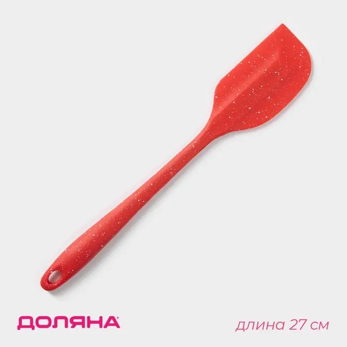 Лопатка кухонная Доляна &laquo;Гранат&raquo;, 27&times;5 см, красная