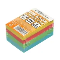 Блок с липким краем, 51&times;76 мм, 400 листов, пастель, 4 цвета