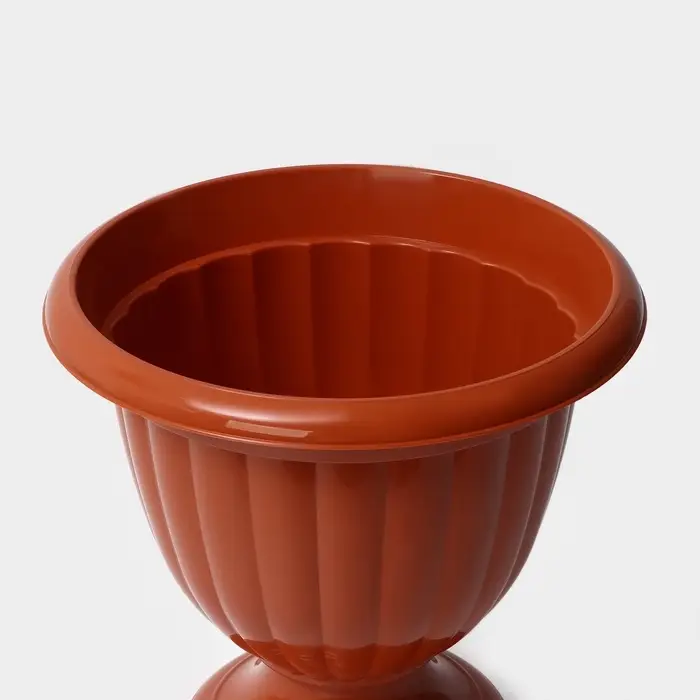 Вазон для цветов &laquo;Жасмин&raquo;, 9 л, d=32.5 см, h=33.7 см, коричневый