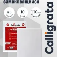 Карман самоклеящийся А5, 165&times;215 мм, Calligrata, комплект 10 штук