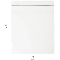 Пакет БОПП 200х200мм+40 клапан со скотчем 25мкм с перфорацией 100шт/уп