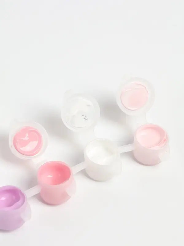 Набор акриловых красок, цвет розово-сиреневый, 3 мл