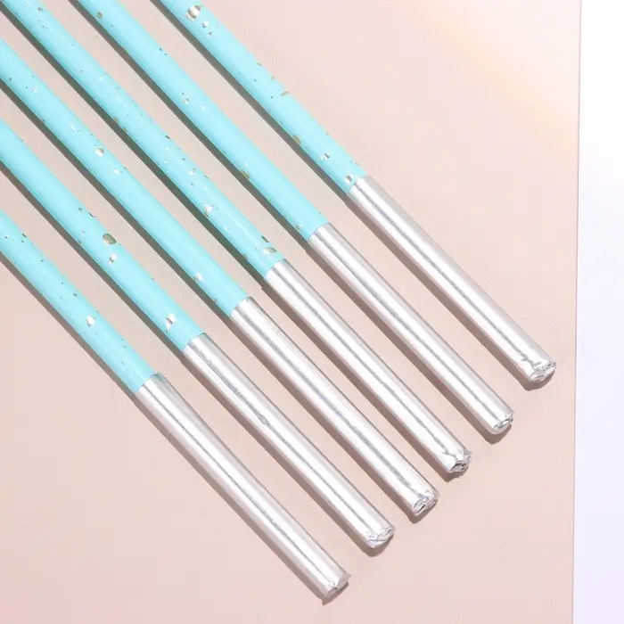 Свечи для торта &laquo;Исполнение желаний&raquo;, 15 см, 6 шт., голубой цвет