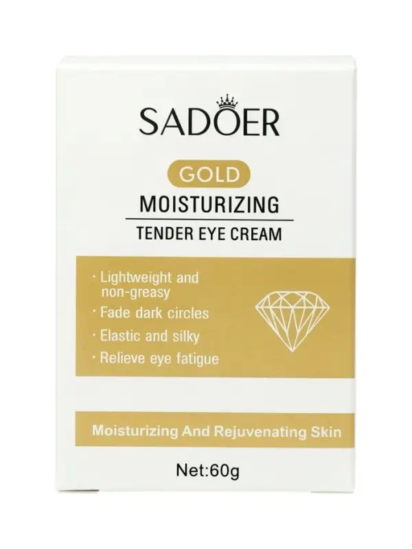 Крем для глаз капсульный питательный SADOER с золотом, против отёчности и морщин, 60 г
