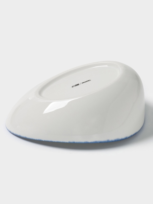 Салатник Blue Lagoon Magistro 22 см, 22.3×17×9 белый, синий