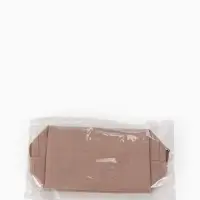 Косметичка ONE COLOR, на молнии, искусственная кожа, бежевая
