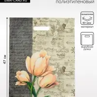 Пакет &laquo;Мемуары&raquo;, полиэтиленовый, с вырубной ручкой, 38&times;47 см, 60 мкм