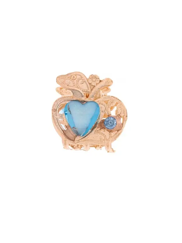 Крабик для волос «Арфея», яблочко, 2.3 см, золото МИКС