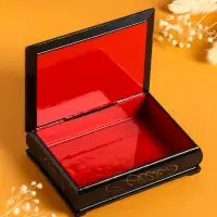 Шкатулка «Лошадь с жеребёнком», 10×14 см, лаковая миниатюра