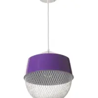 Светильник потолочный BayerLux Lea, 1&times;40 Вт, Е27, темно-фиолетовый, 26&times;26&times;32 см