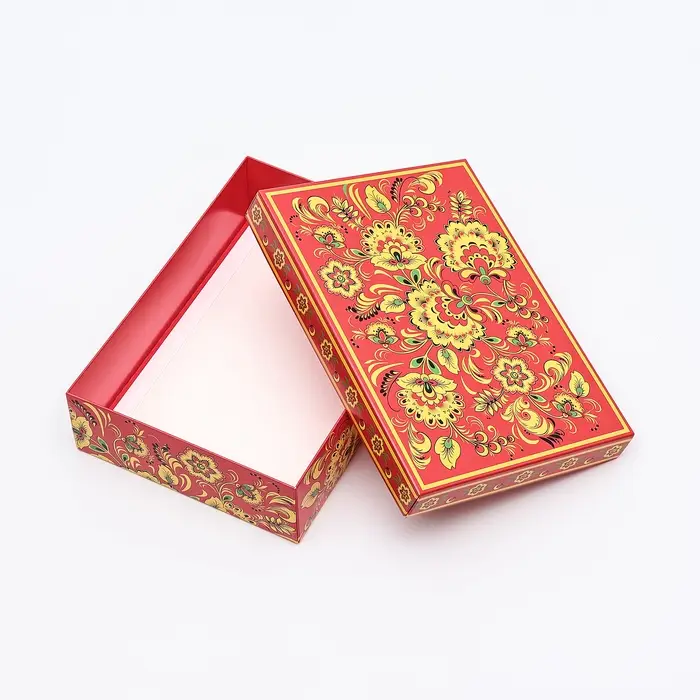 Коробка картонная без окна «Роспись», 21×15×7 см Коробка картонная без окна «Роспись», 21×15×7 см