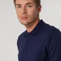 Рубашка поло мужская Virma Stretch, темно-синяя, размер S