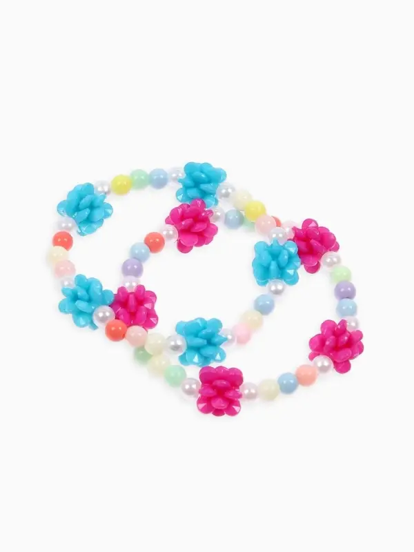 Браслет детский &laquo;Выбражулька. Цветочки Пионы&raquo;, d=6 см, МИКС