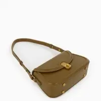 Сумка женская мессенджер TEXTURA на клапане, 23&times;6&times;13 см, хаки