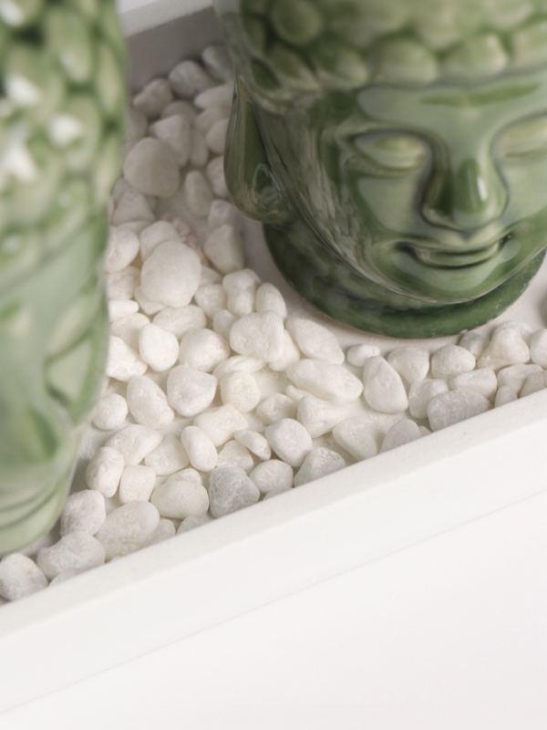 Диффузор керамика + подсвечник  Диффузор керамика + подсвечник "Будды" аромапалочки 3 шт 9х17х10,5 см