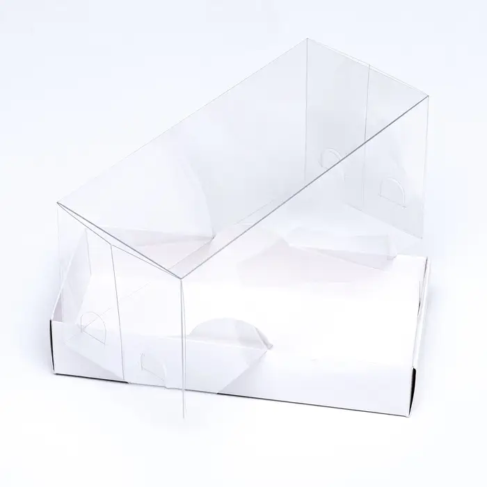 Кондитерская упаковка под рулет белая, 18&times;8&times;9 см