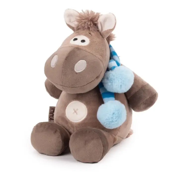 Мягкая игрушка «Коник Кай», с полосатым шарфом, 20 см