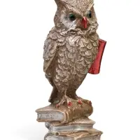 Фигурка гипс &laquo;Сова на книгах&raquo; коричневая, 14&times;6&times;6 см